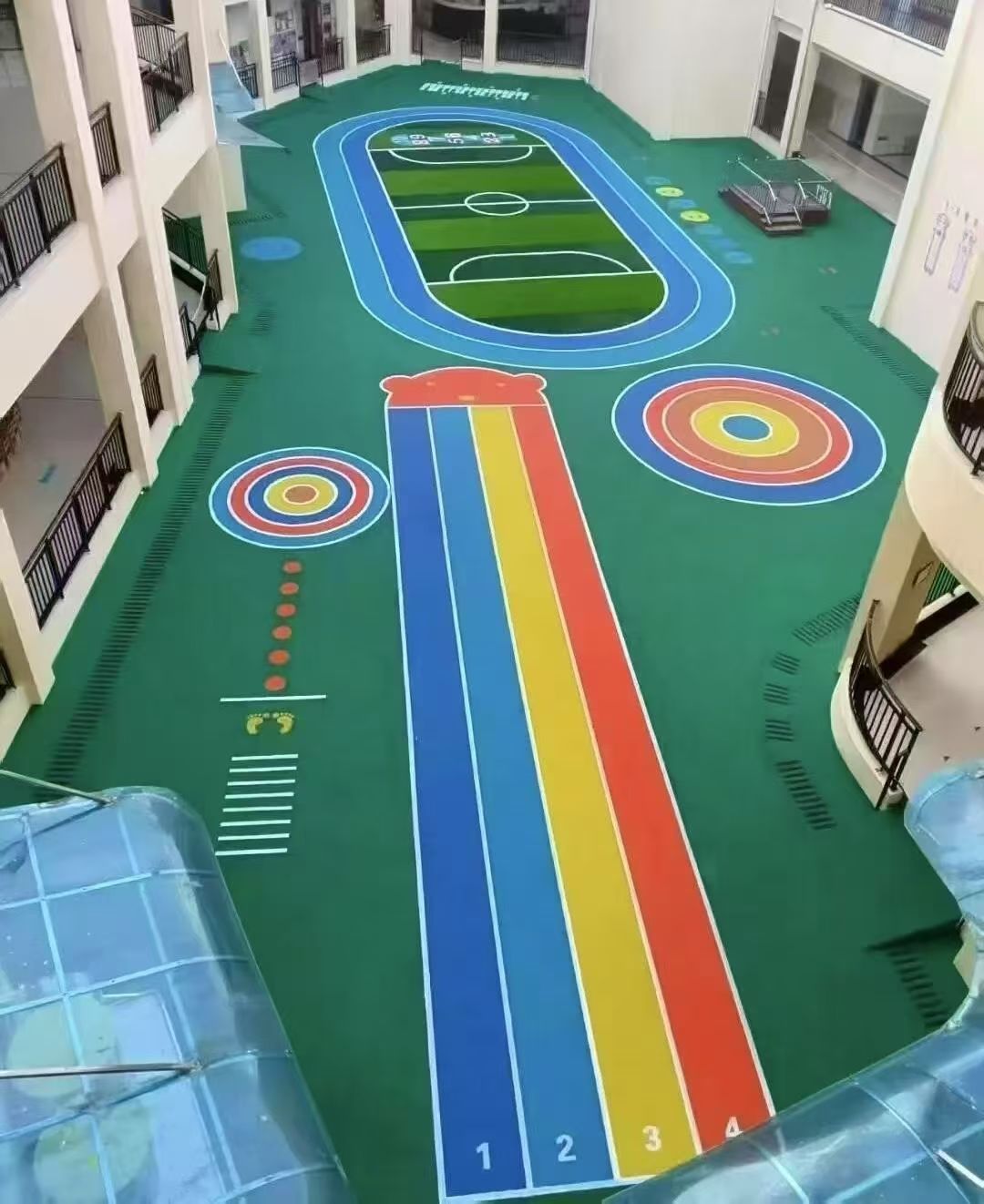 清远市幼儿园塑胶跑道塑胶跑道 - 一站式服务